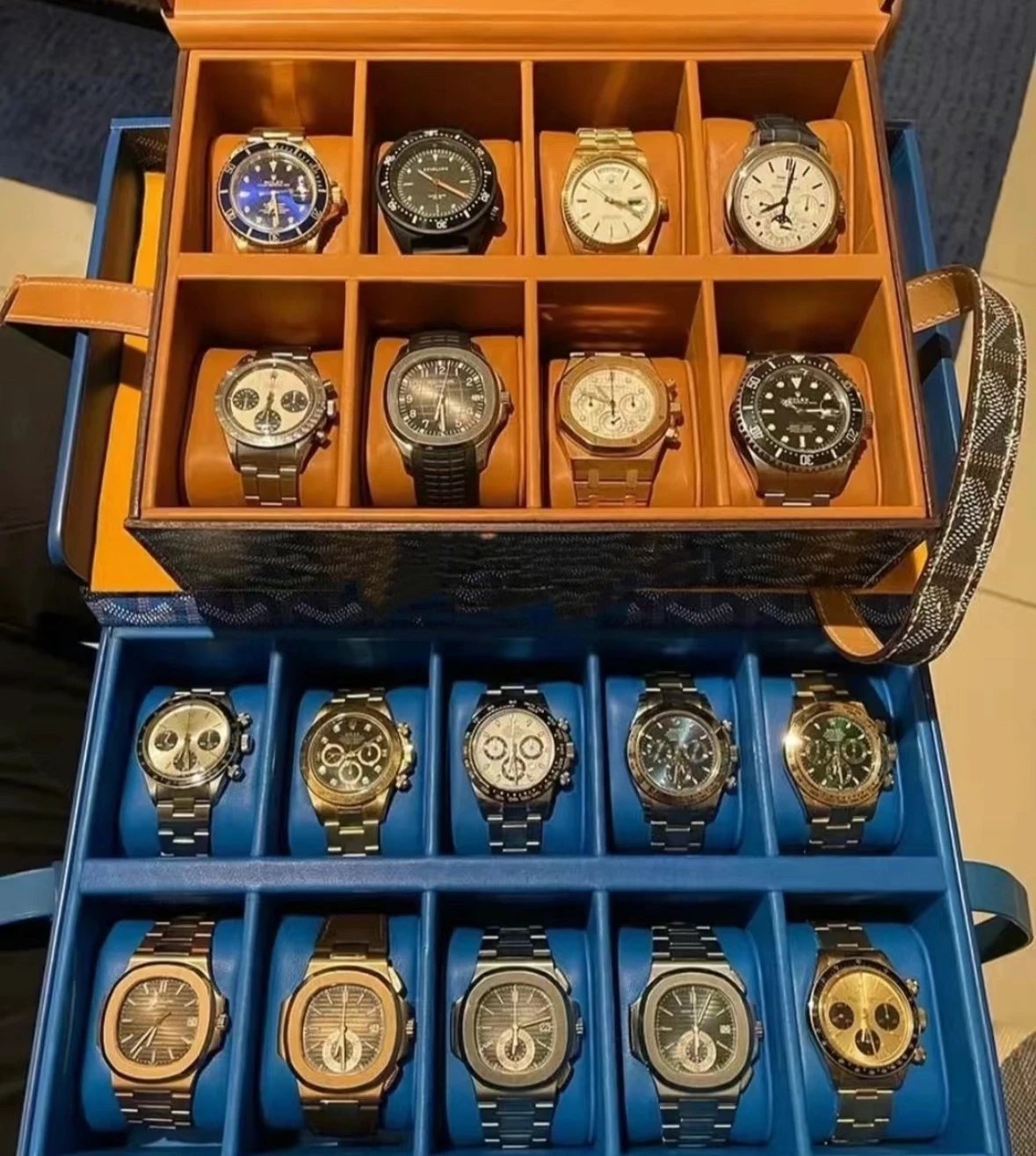 Goyard Watch Storage Case with Goyardine Pattern image 8