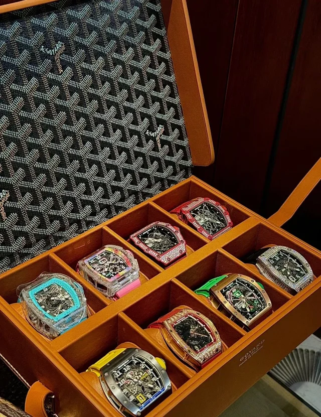 Goyard Watch Storage Case with Goyardine Pattern product detail image 3