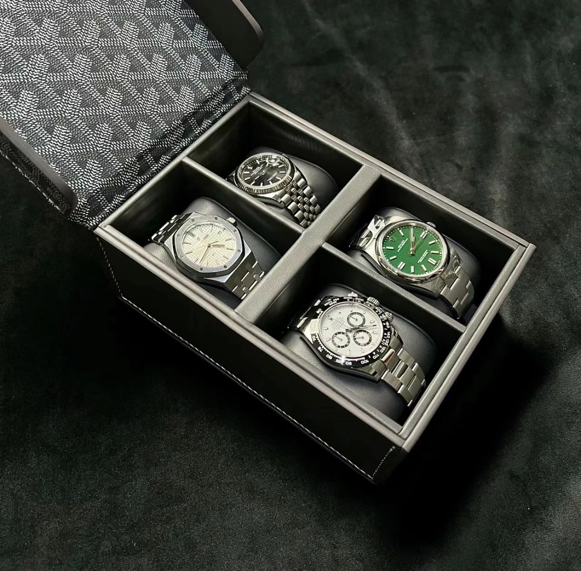 Goyard Watch Storage Case with Goyardine Pattern image 4