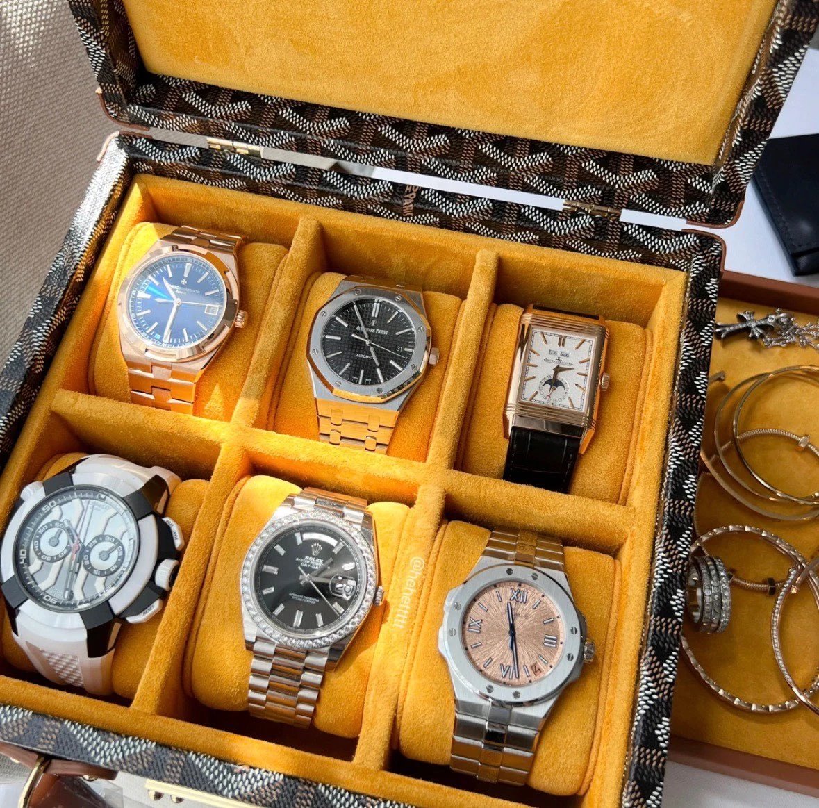 Goyard Watch Storage Case with Goyardine Pattern image 7