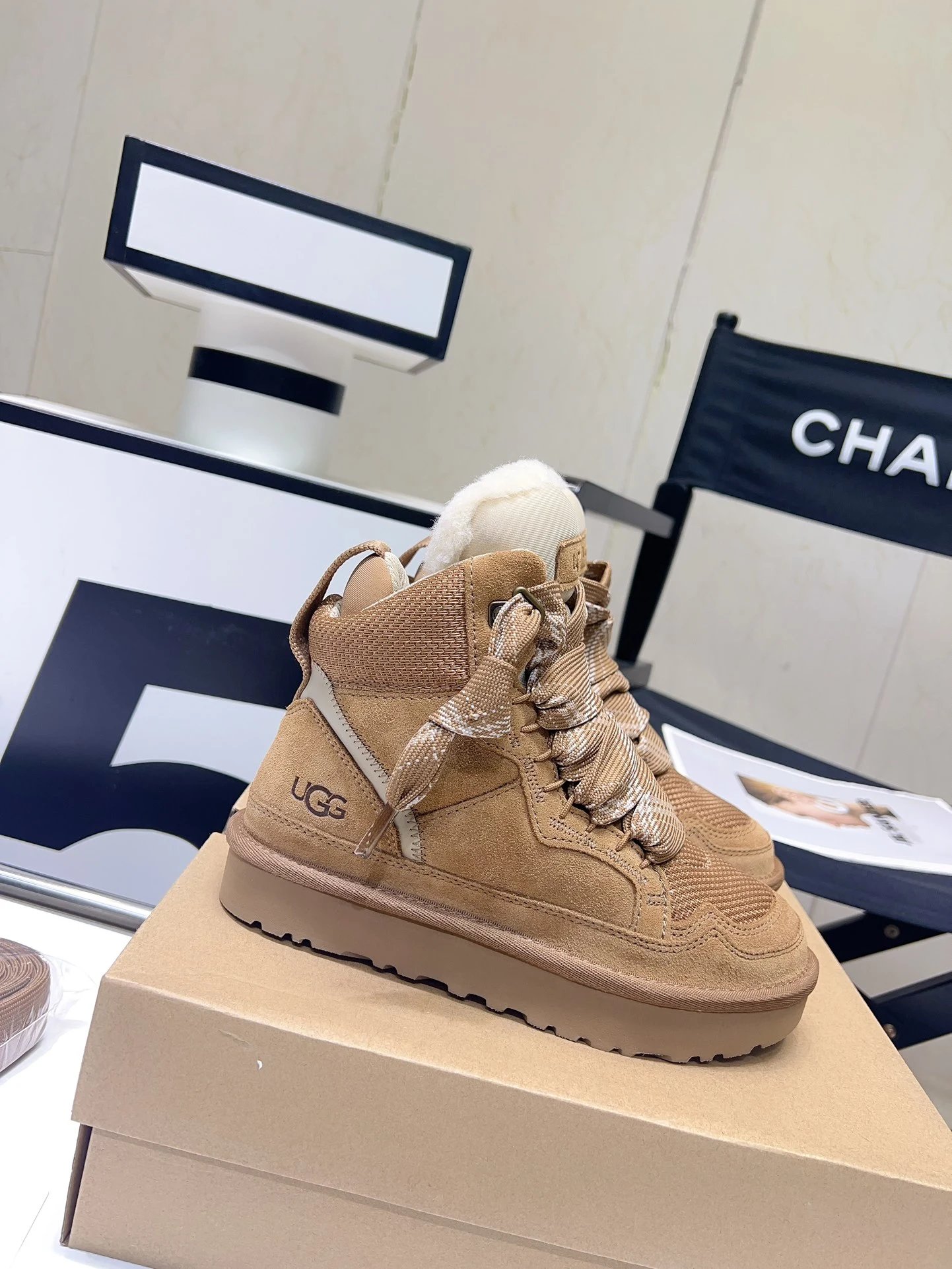 Mel - Mid Top Board Shoes - Chestnut
