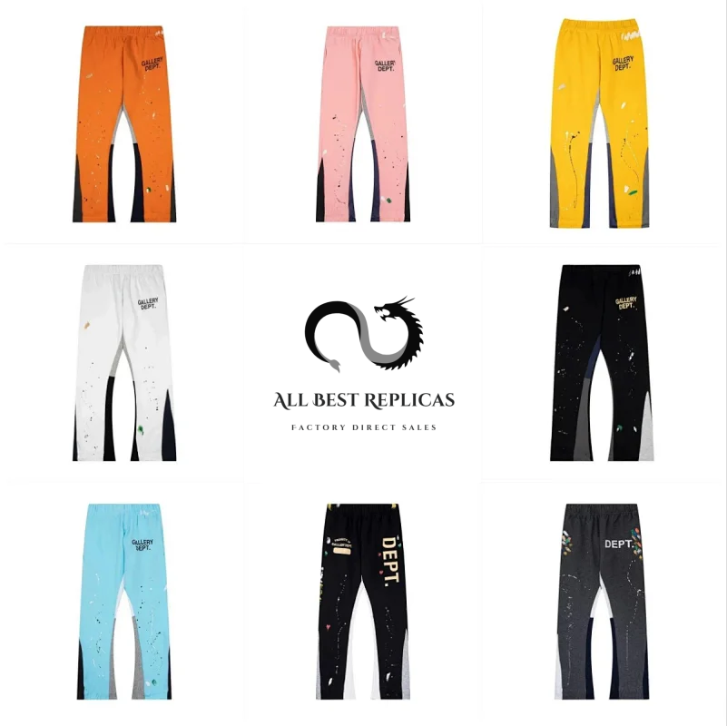 Fashionable graffiti bootcut pants for men and women (TOP quality)