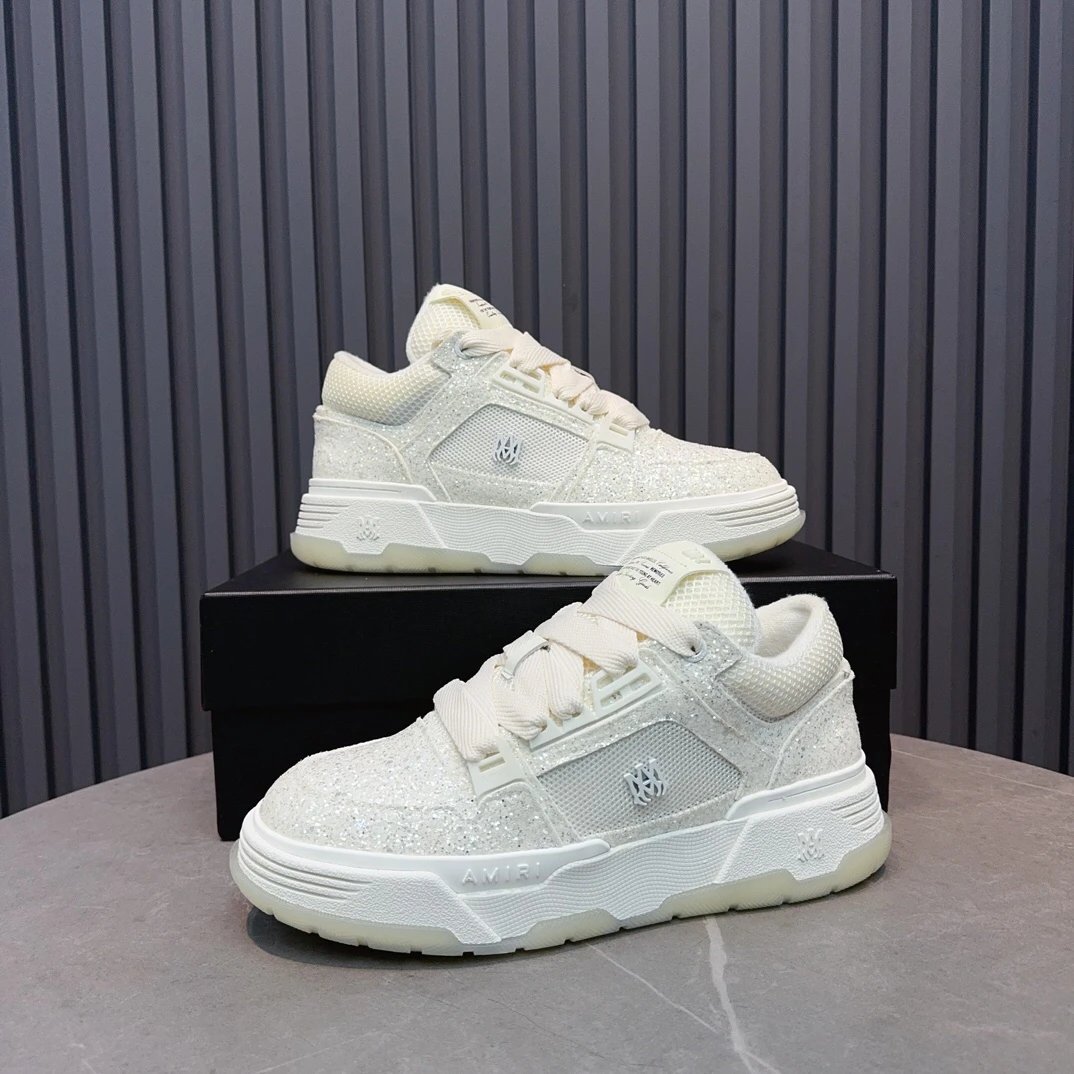 Amiri AMI-01 Low White Ice Blue Mesh Sneakers - 21