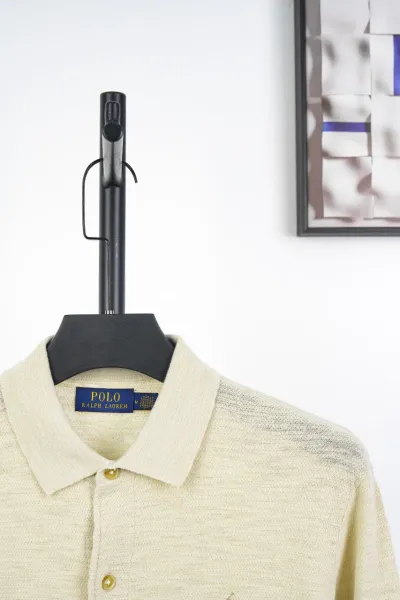 Polo Ralph Lauren Knit Polo Shirt Beige Cardigan - 3