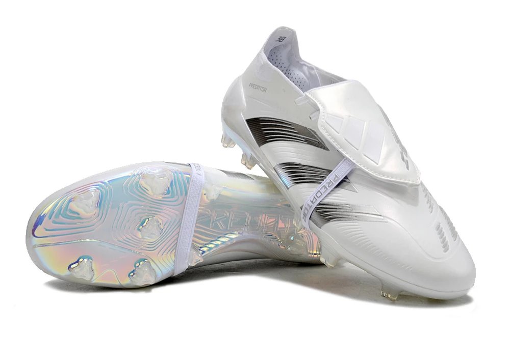 Adi Predator Accuracy+ FG High-Top Knit Lace-Up Soccer Cleats, FG Boots, Sizes 36-45