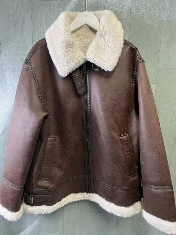 GZ Ultra-Thick Motorcycle Sherpa-Lined Jacket
