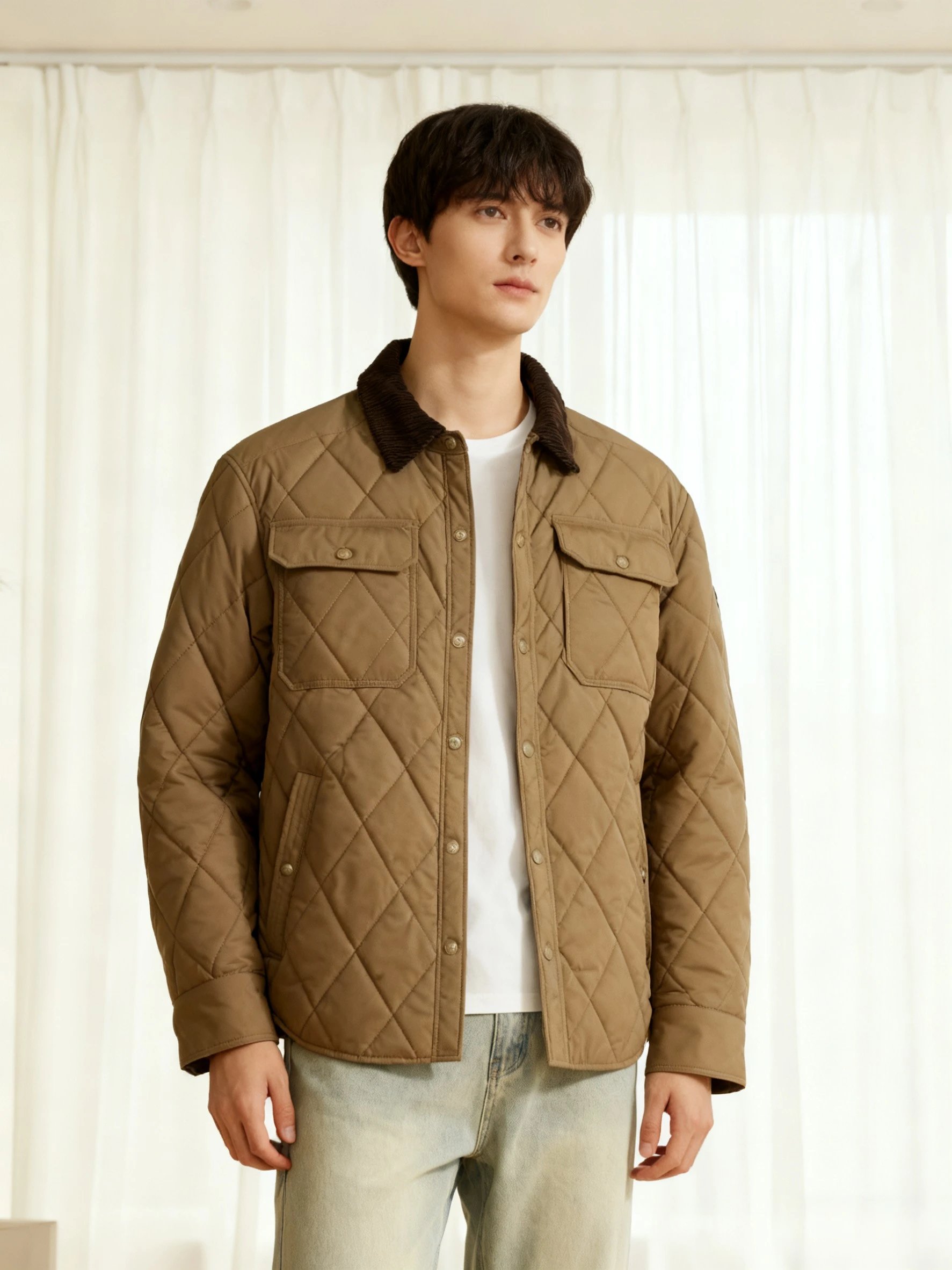 Classic Diamond Quilted Jacket