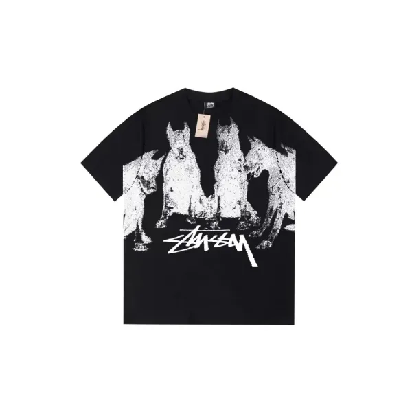 Stussy 8-Ball Graphic T-Shirt Gray - 4