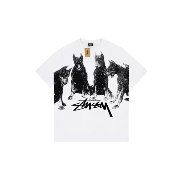 Stussy 8-Ball Graphic T-Shirt Gray - 6