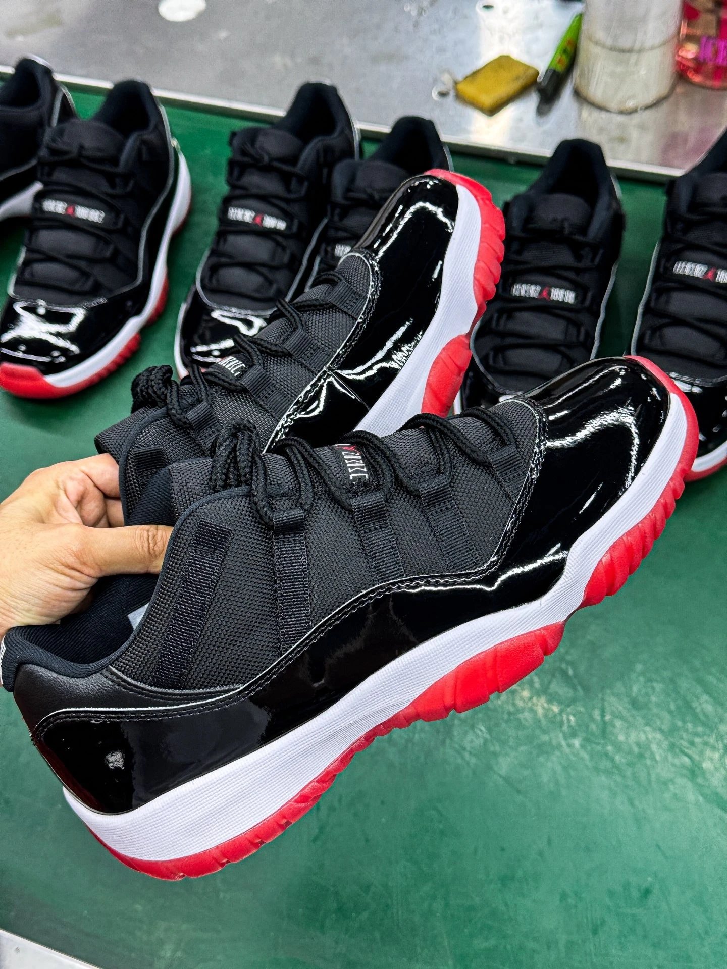 Air Jordan 11 Black Red Sneakers