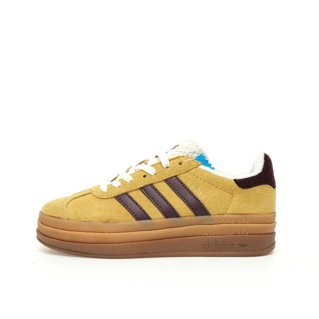Adidas Originals Gazelle Bold — Turmeric Deep Brown Raw Rubber Base IF59 colorway — USFans Spreadsheet photo
