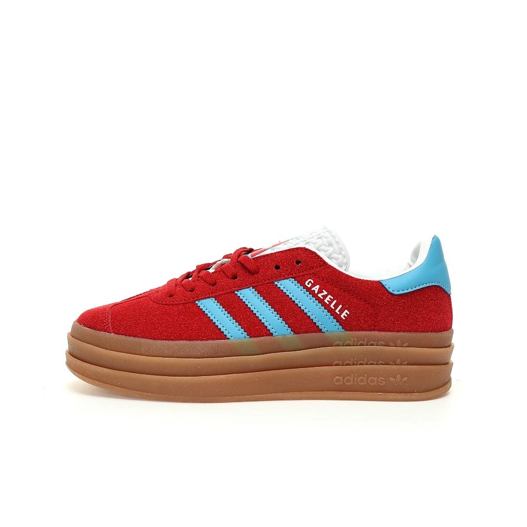 Adidas Originals Gazelle Bold — Wine Red Sky Blue Rubber Base IE0421 colorway — USFans Spreadsheet photo