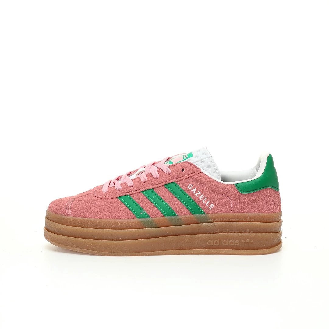 Adidas Originals Gazelle Bold — Light pink green rubber base IE0420 colorway — USFans Spreadsheet photo