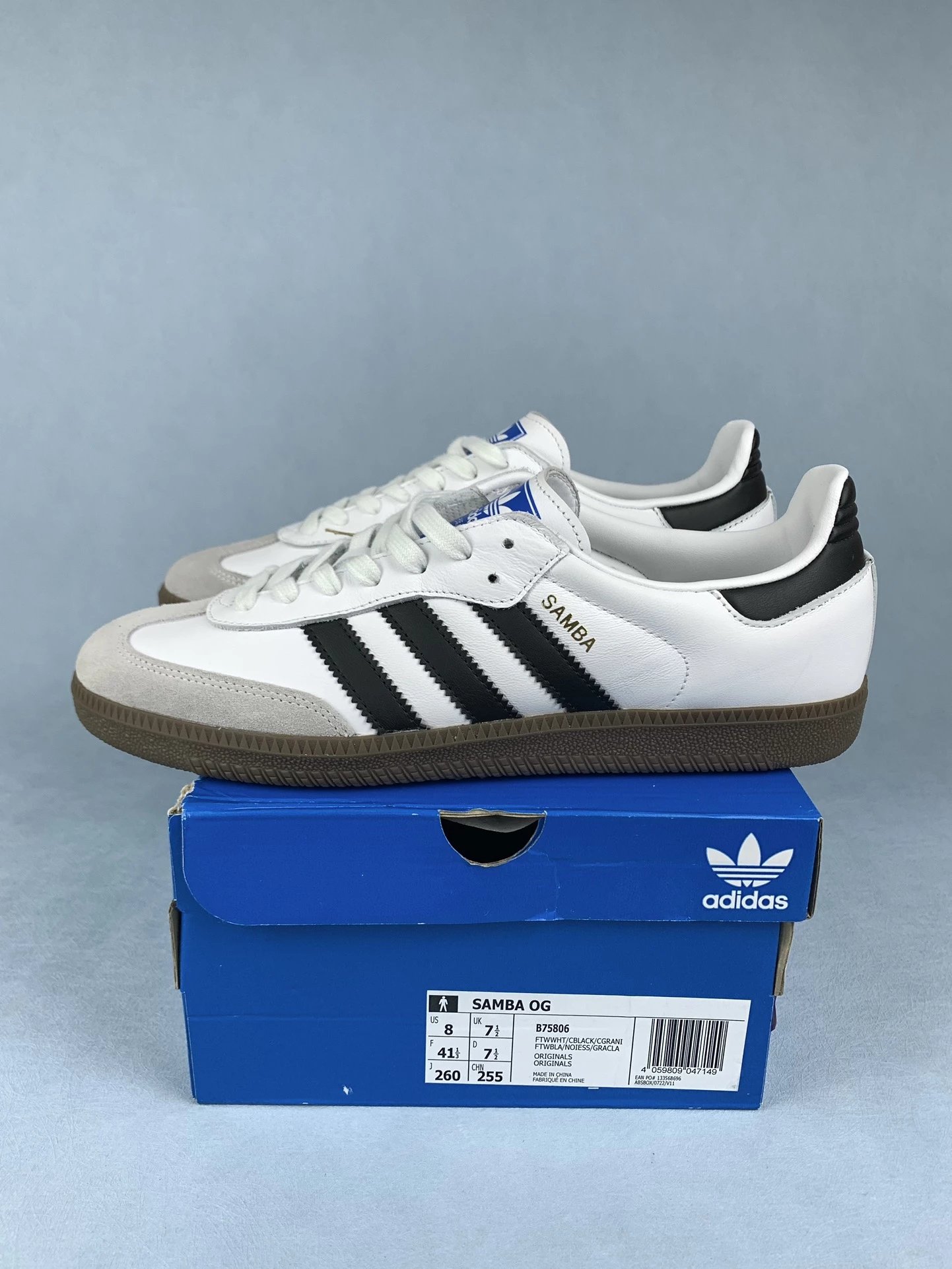 Top Samba OG Cloud White Core Black | B75806