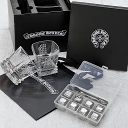 thumbnail for 藏银家族#水晶杯威士忌洋酒对杯冰块礼盒套装 杯底十字花标志，低调轻奢，瞬间氛围感拉满