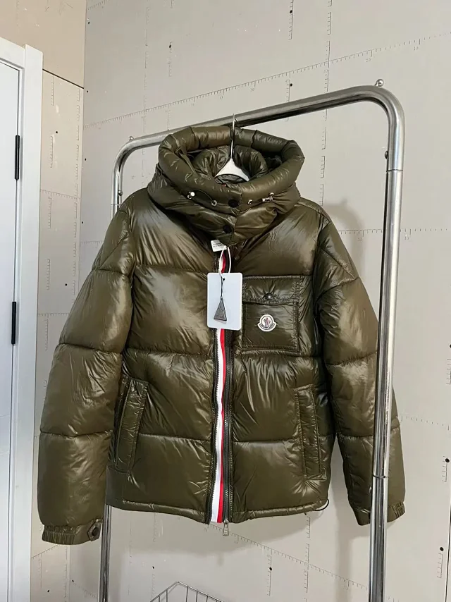Moncler Down Jackets Hooded shiny puffer jacket product detail image 11