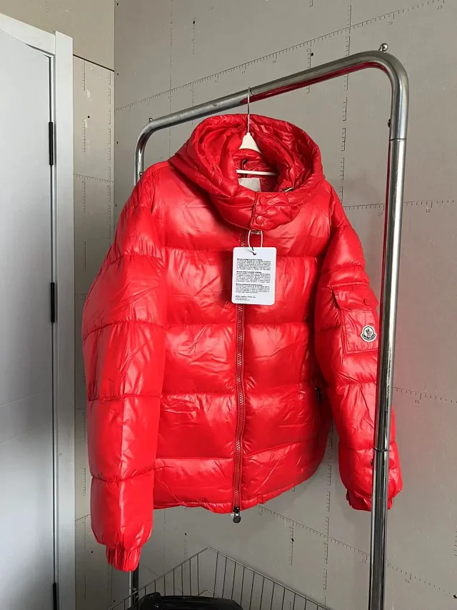 Moncler Down Jackets Hooded shiny puffer jacket product detail image 3