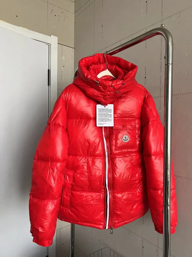 Moncler Down Jackets Hooded shiny puffer jacket product detail image 9