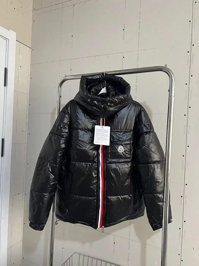 Moncler Down Jackets Hooded shiny puffer jacket product detail image 12