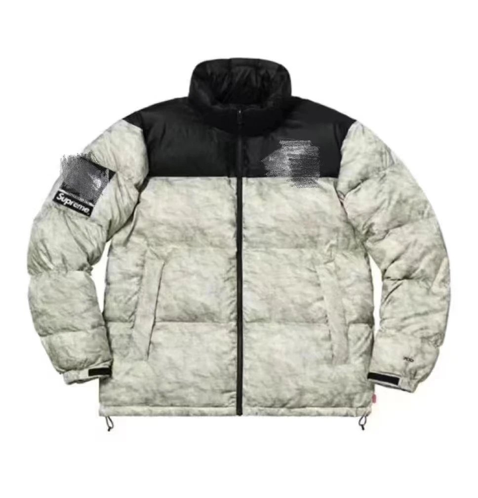Supreme x The North Face Mountain Light Jacket Gray/Black Down Jacket