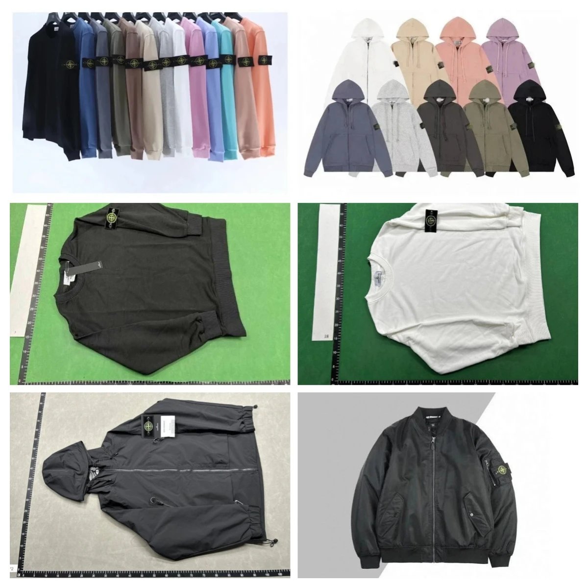 Stone Island Black Bomber Jacket and Hoodies Set
