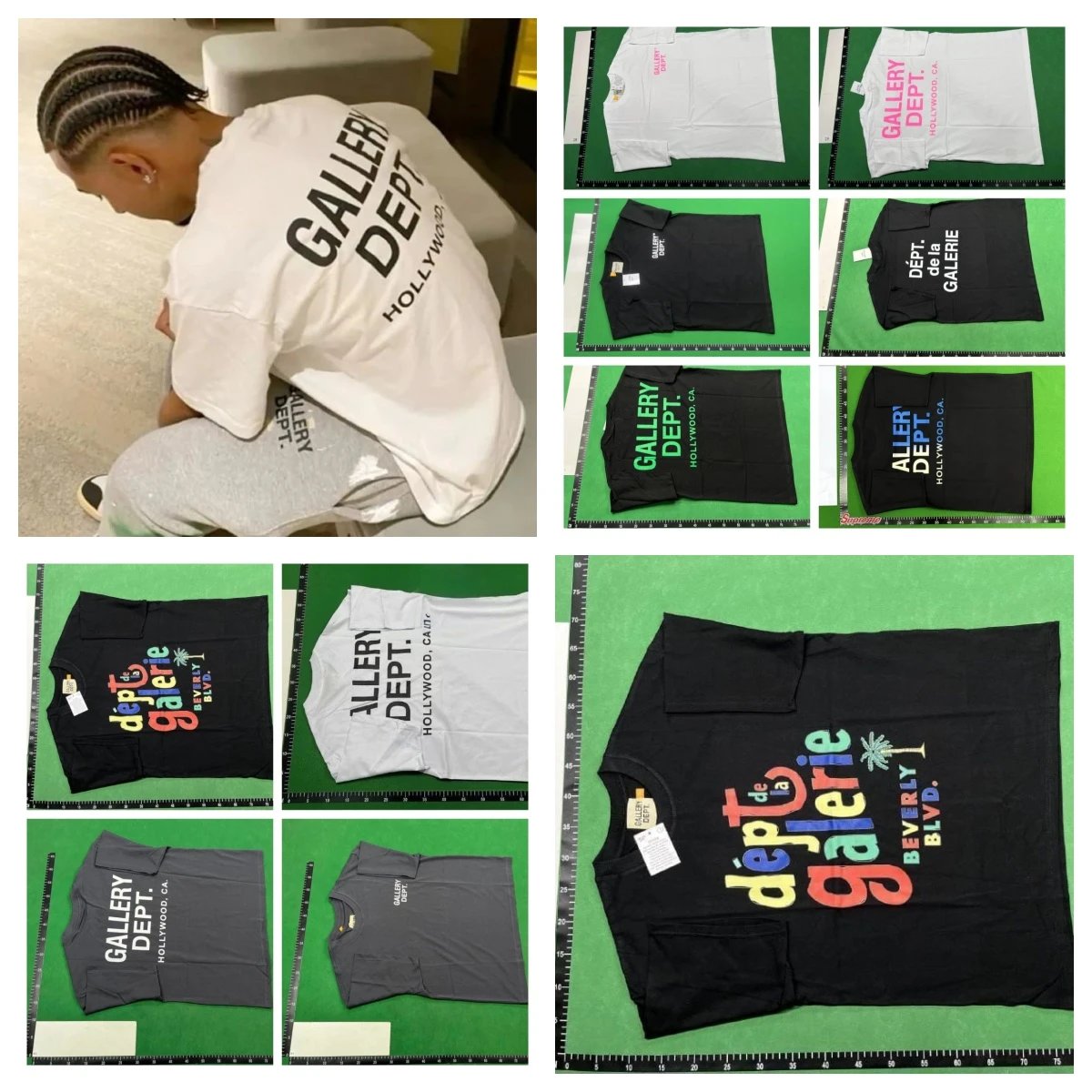 Gallery Dept White Short Sleeve T-Shirt