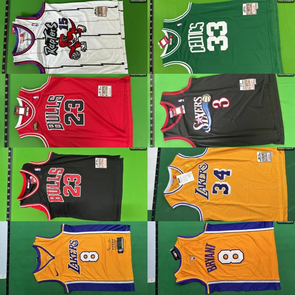 NBA Jersey Collection - Various Team Designs and Colors