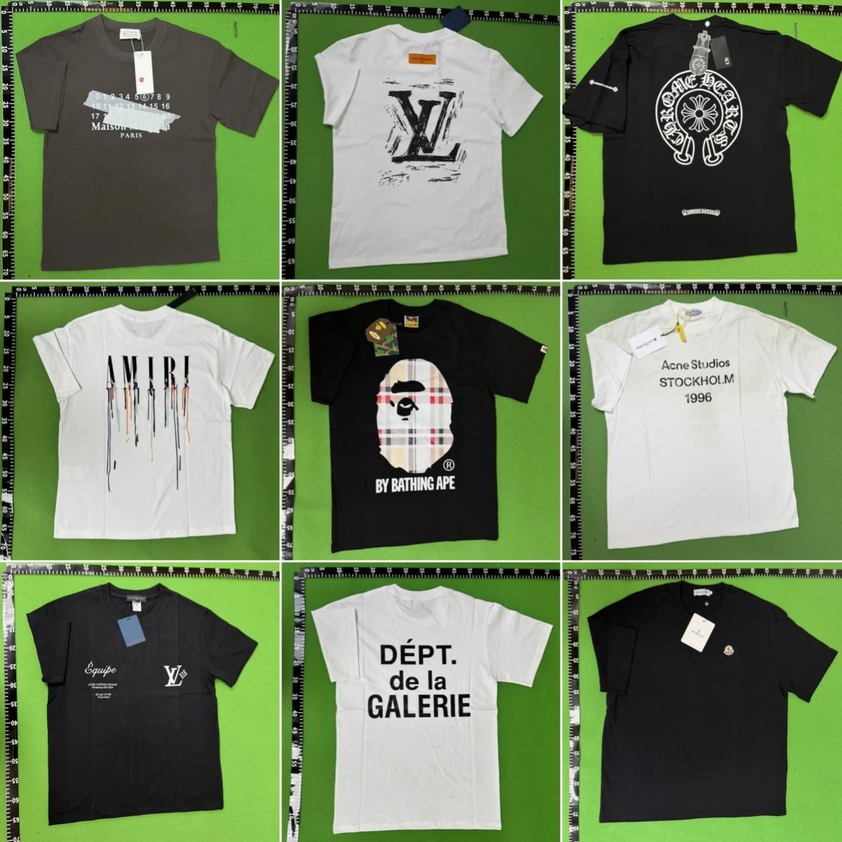 Various Brand Black and White Short Sleeve T-Shirts