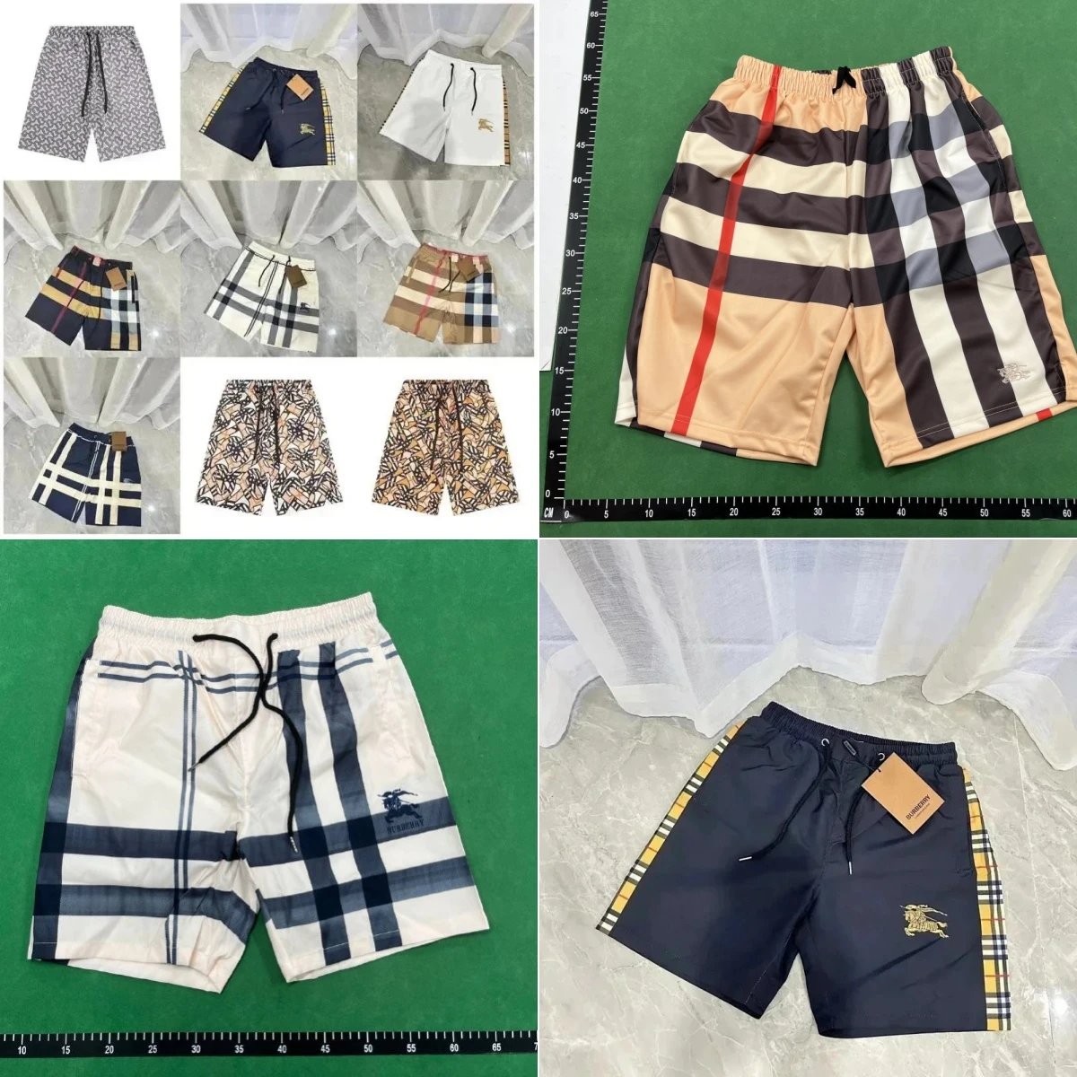 Burberry Multi-Color Plaid Shorts