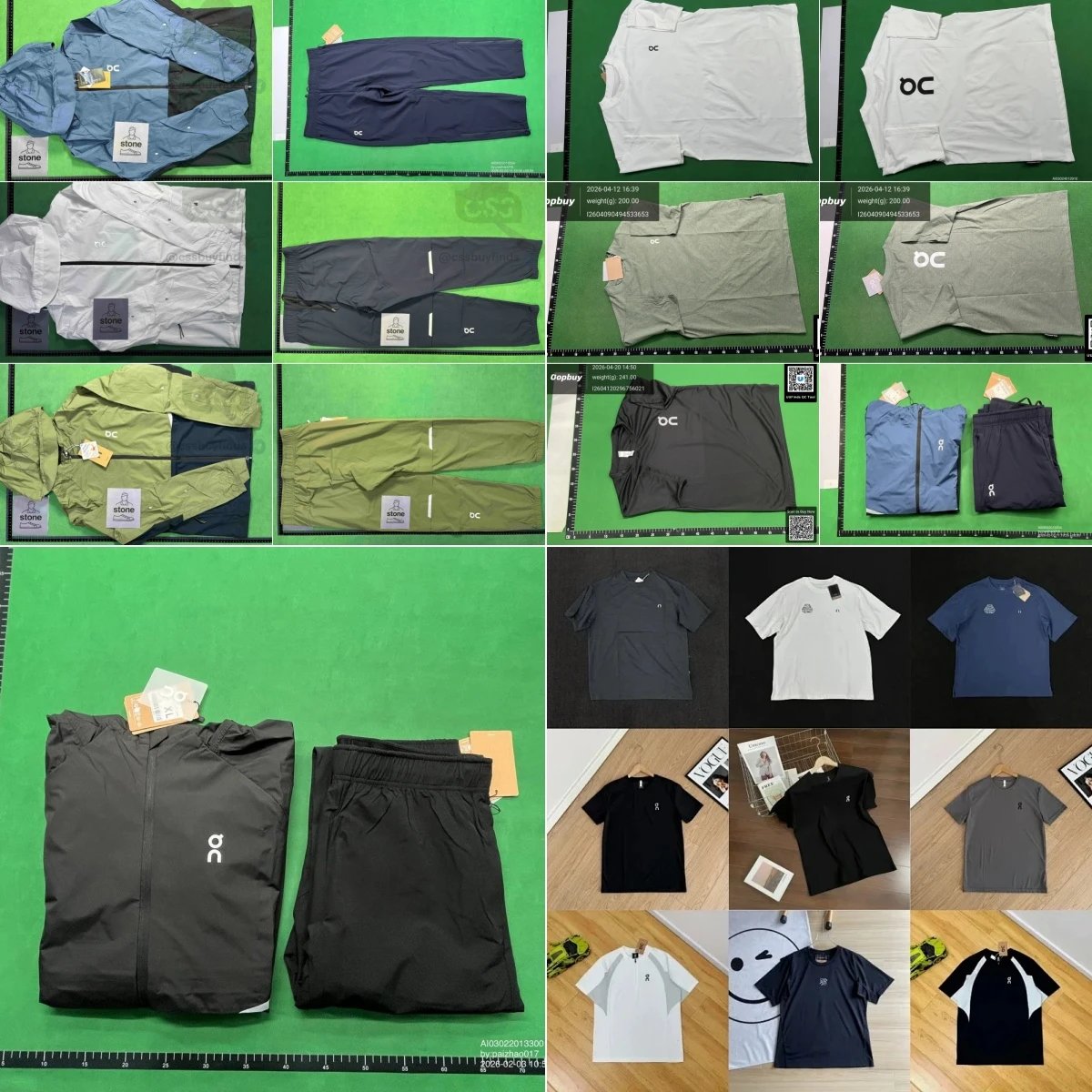 On Running Black Windbreaker and Shorts Set