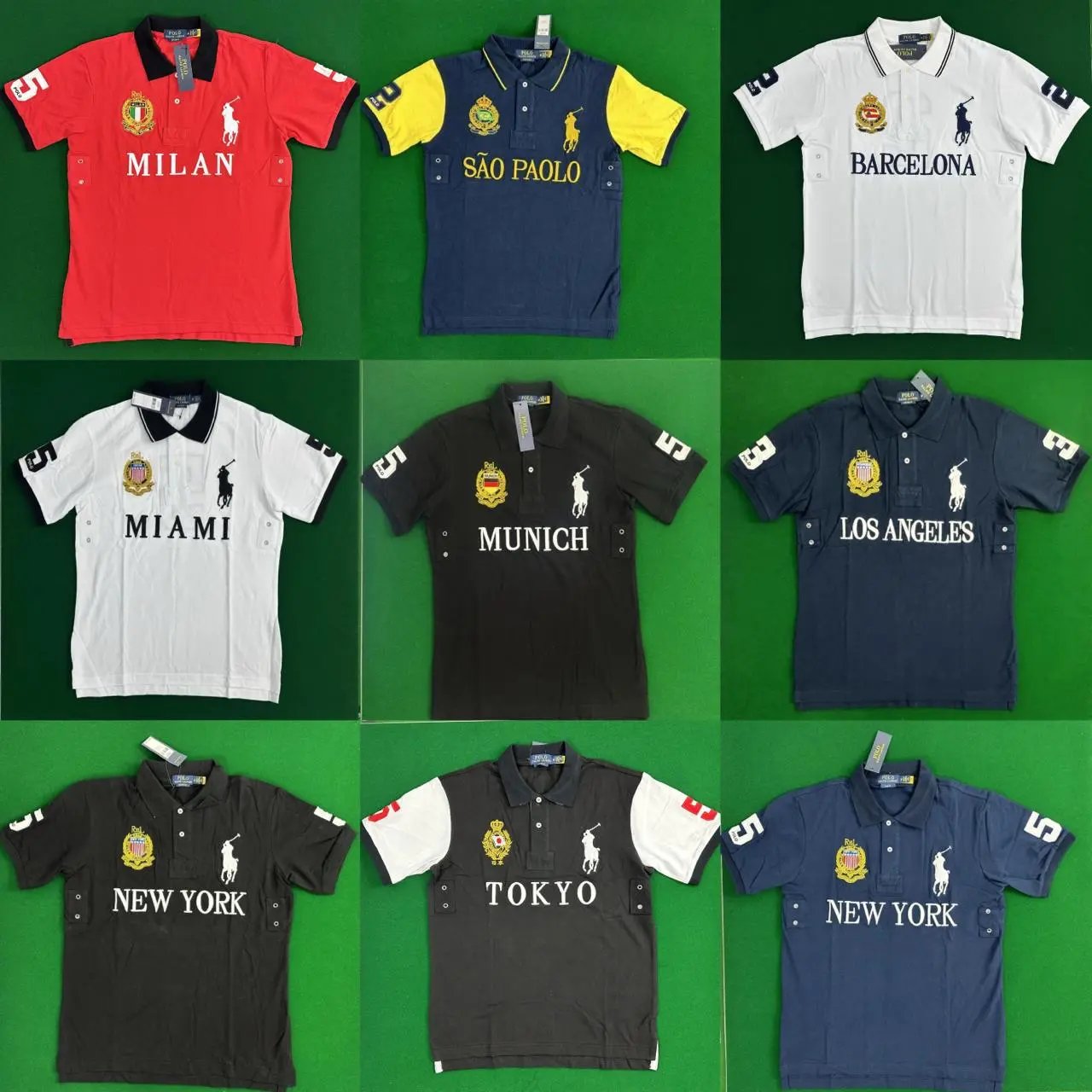 Ralph Lauren Polo Shirts with City Names
