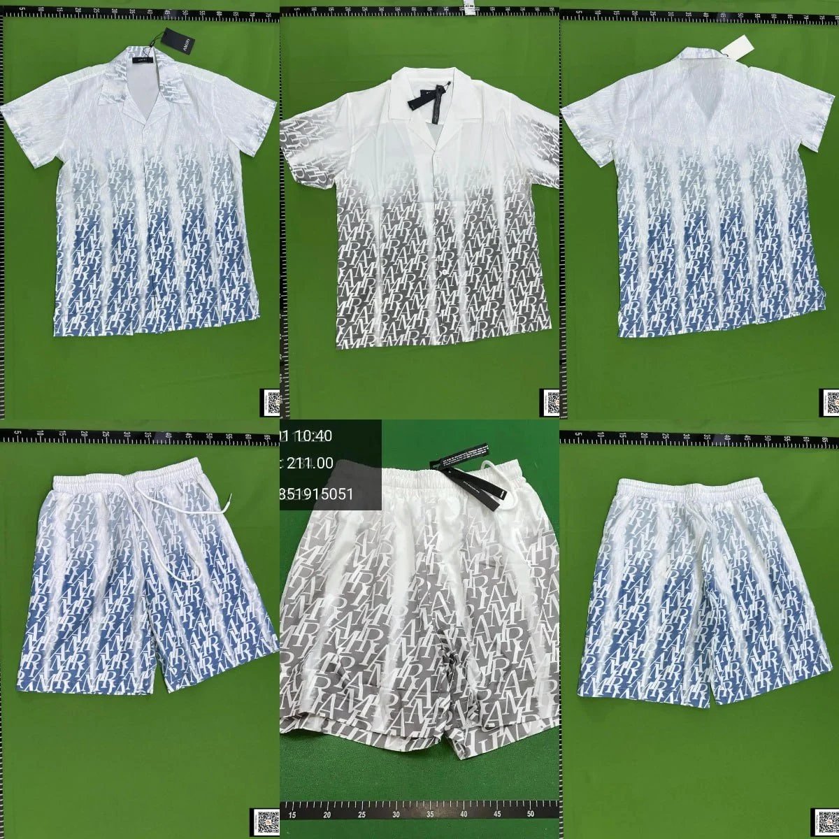 Armani White Shorts and Shirt Set
