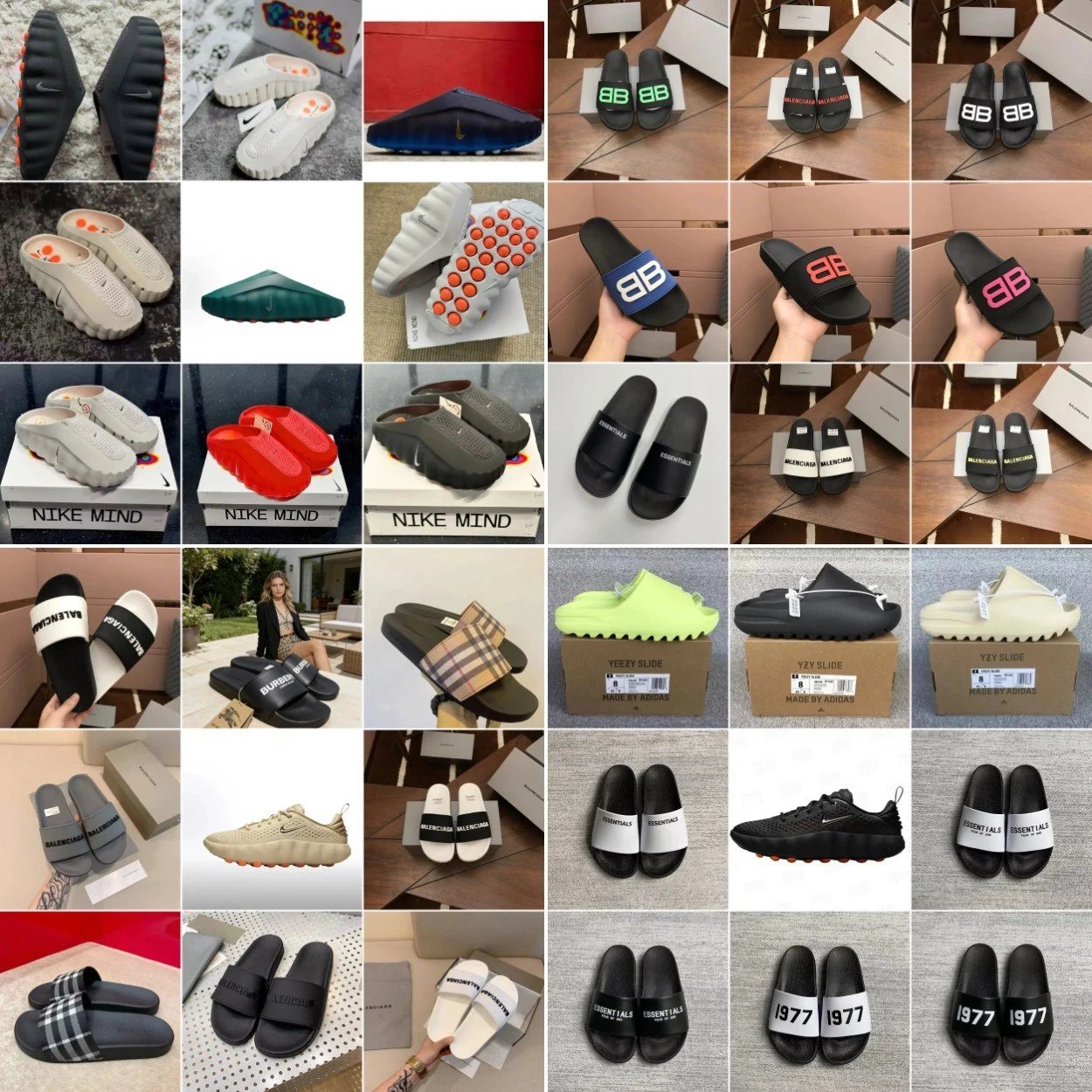 Trendy sports slippers