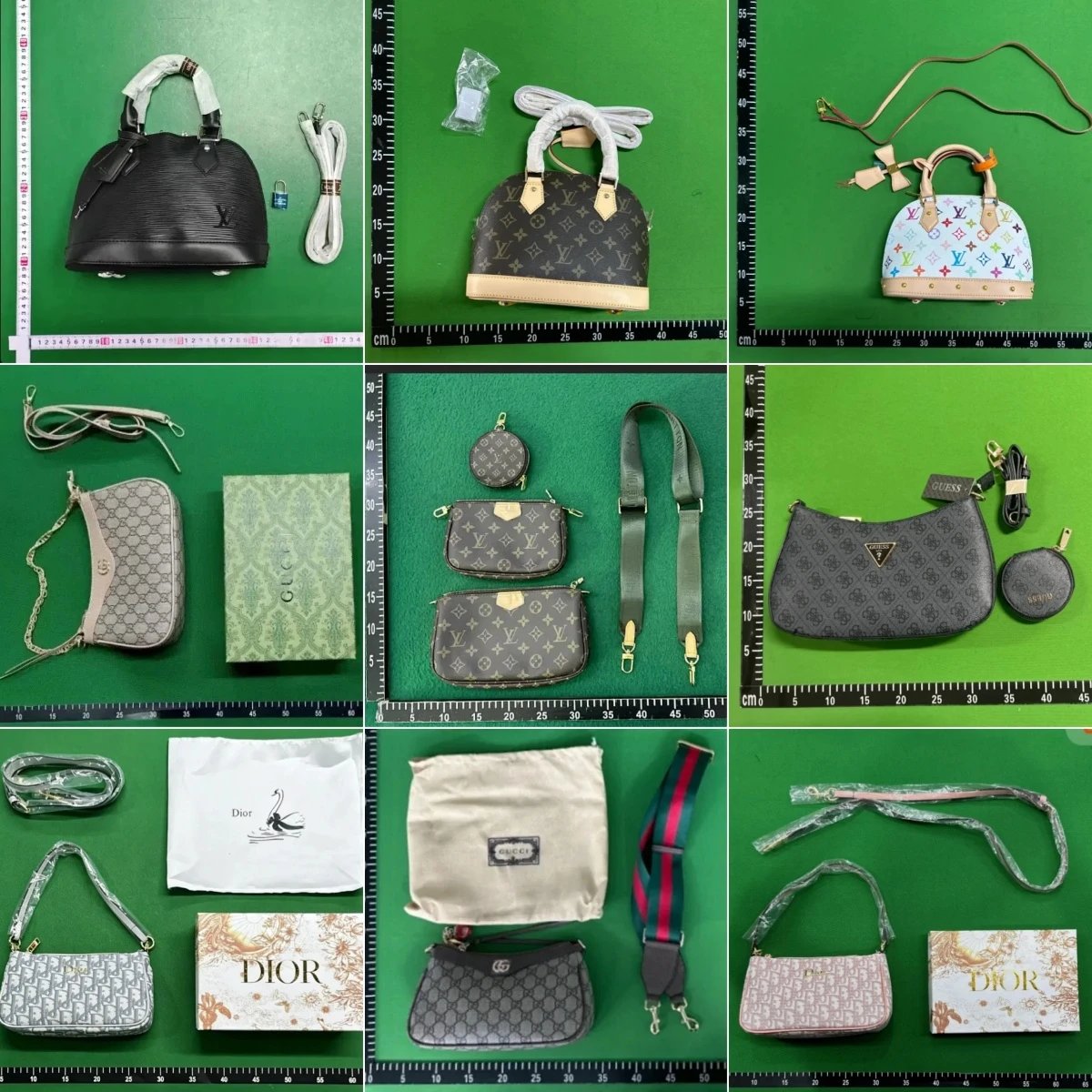 Louis Vuitton Black Monogram Handbag Set