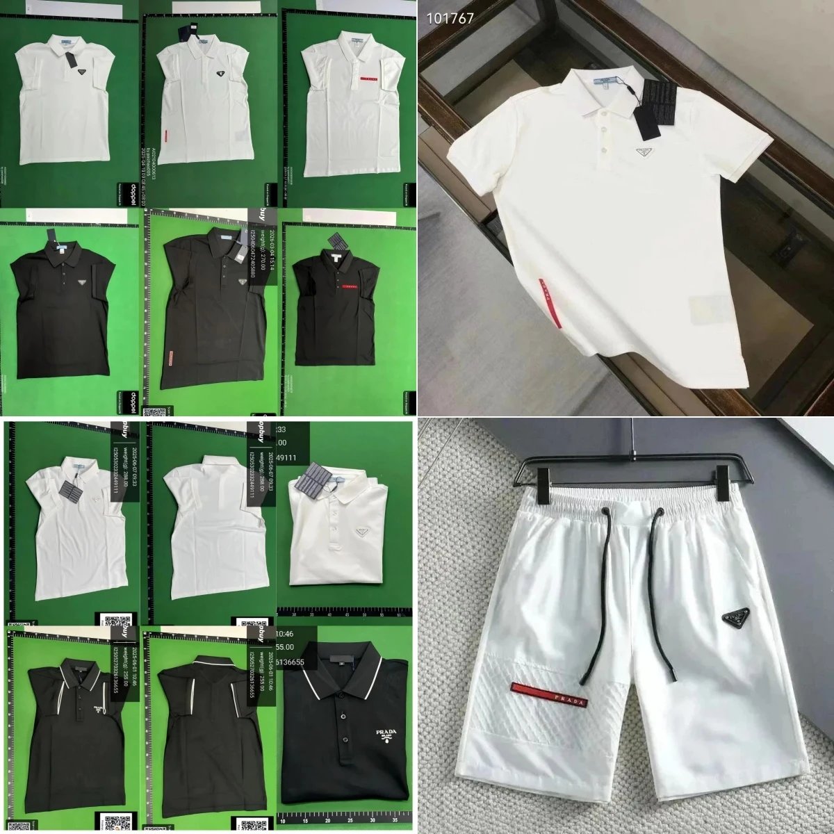 Collection of popular fashionable and versatile short-sleeved shorts