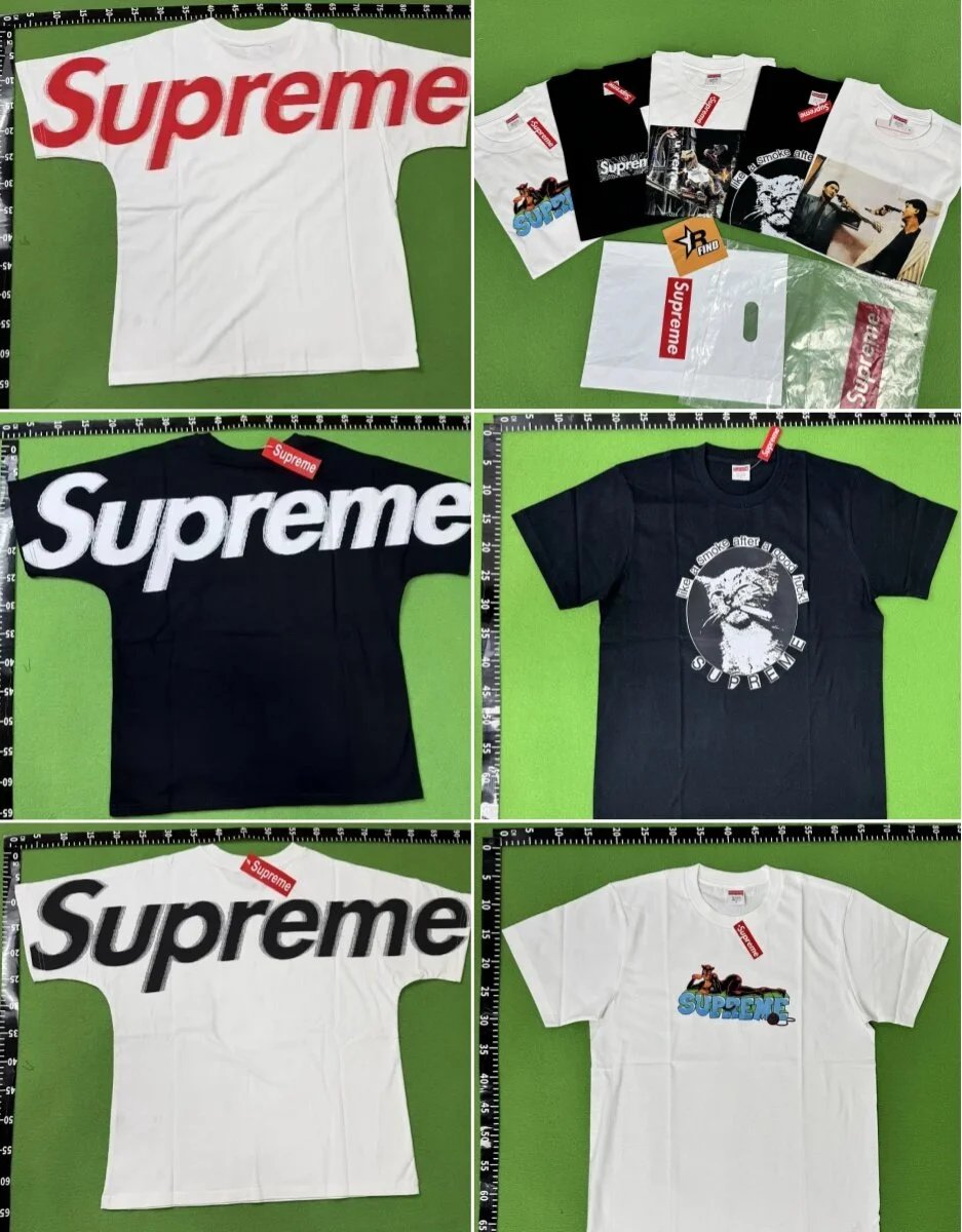 Supreme White and Black T-Shirt Collection