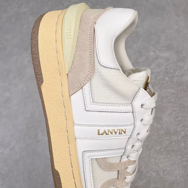 Lanvin Sneakers High-top lace-up with contrast side panels product detail image 14