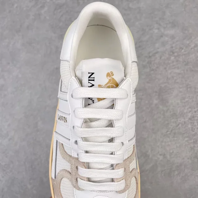 Lanvin Sneakers High-top lace-up with contrast side panels product detail image 13
