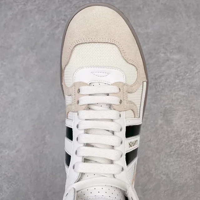 Lanvin Sneakers High-top lace-up with contrast side panels product detail image 39