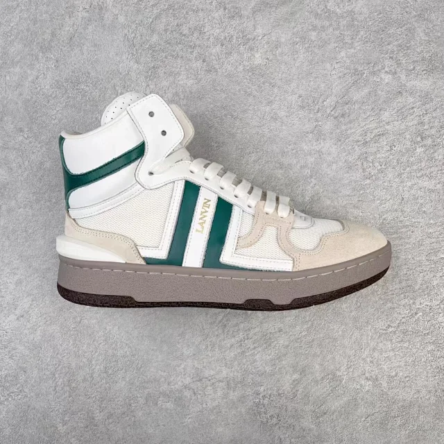 Lanvin Sneakers High-top lace-up with contrast side panels product detail image 27