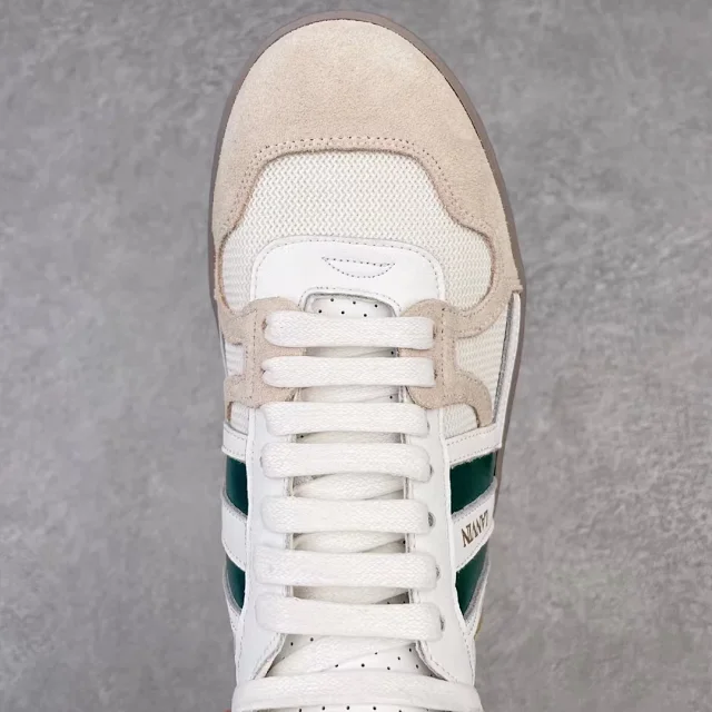 Lanvin Sneakers High-top lace-up with contrast side panels product detail image 30