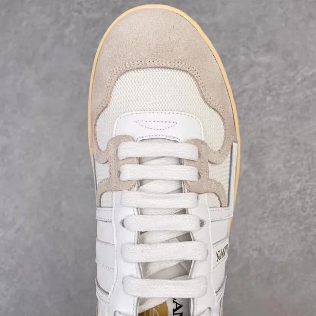 Lanvin Sneakers High-top lace-up with contrast side panels product detail image 12