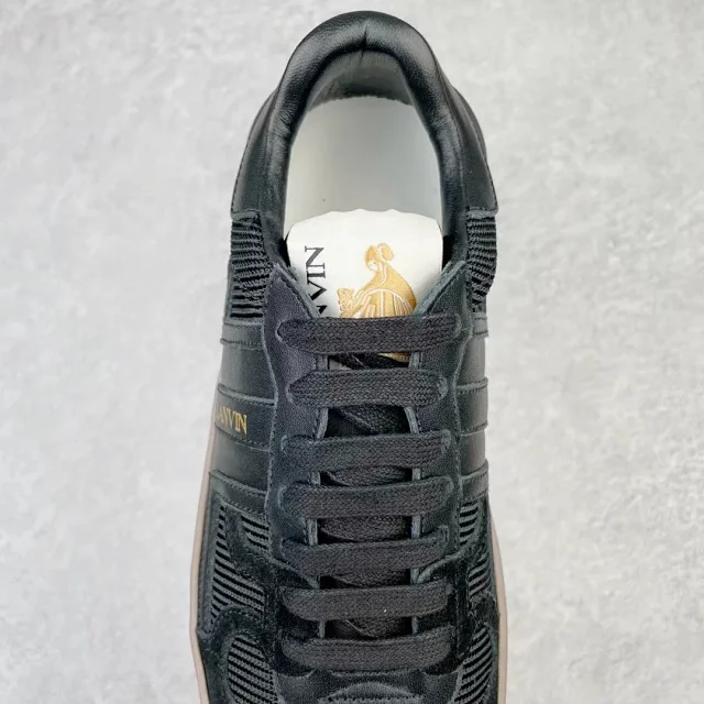 Lanvin Sneakers High-top lace-up with contrast side panels product detail image 22