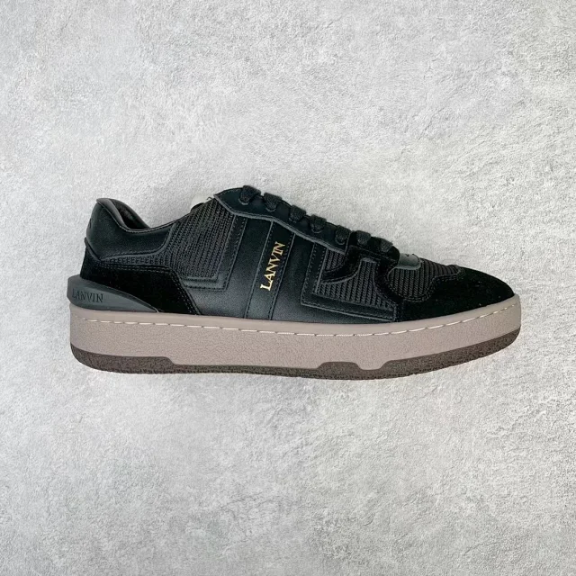 Lanvin Sneakers High-top lace-up with contrast side panels product detail image 18