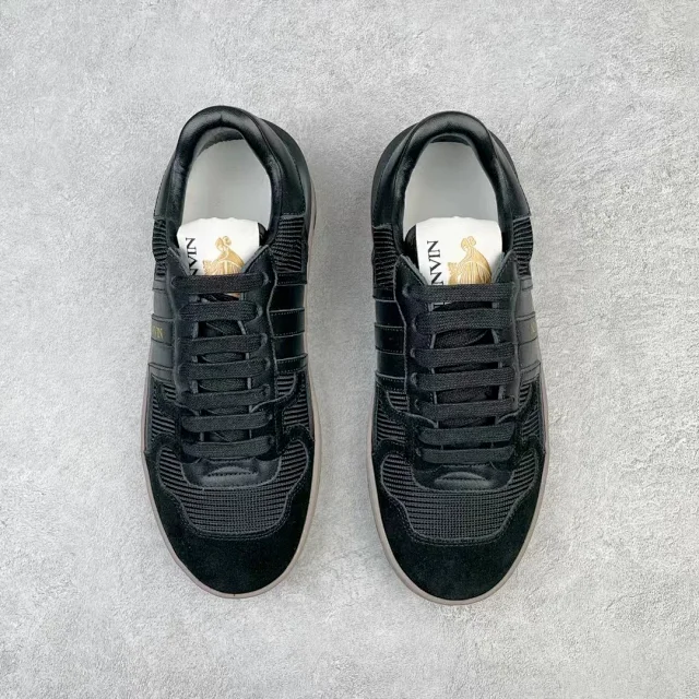 Lanvin Sneakers High-top lace-up with contrast side panels product detail image 19