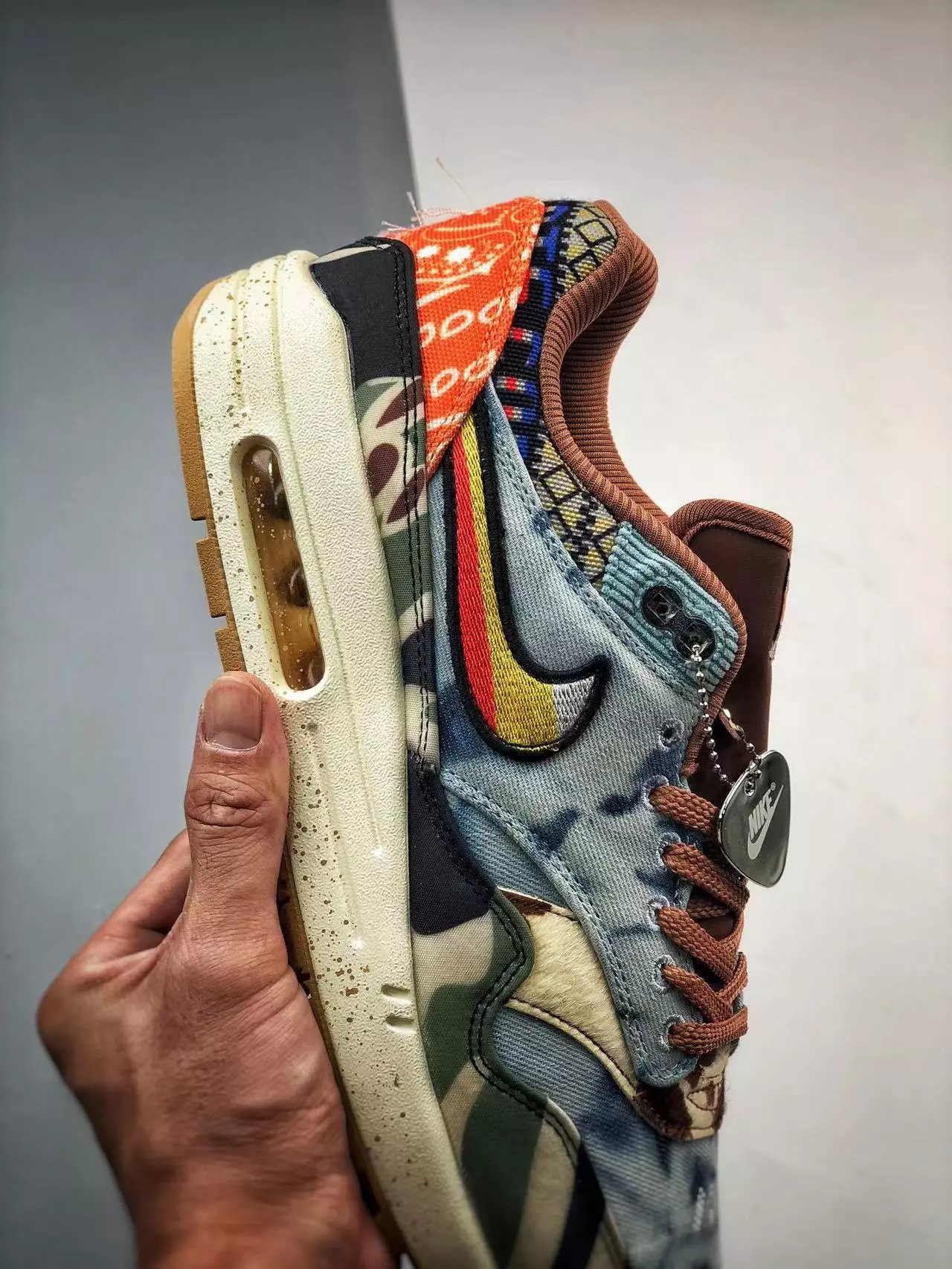 Nike Air Max 1 Wave Burgundy Sneakers - 55