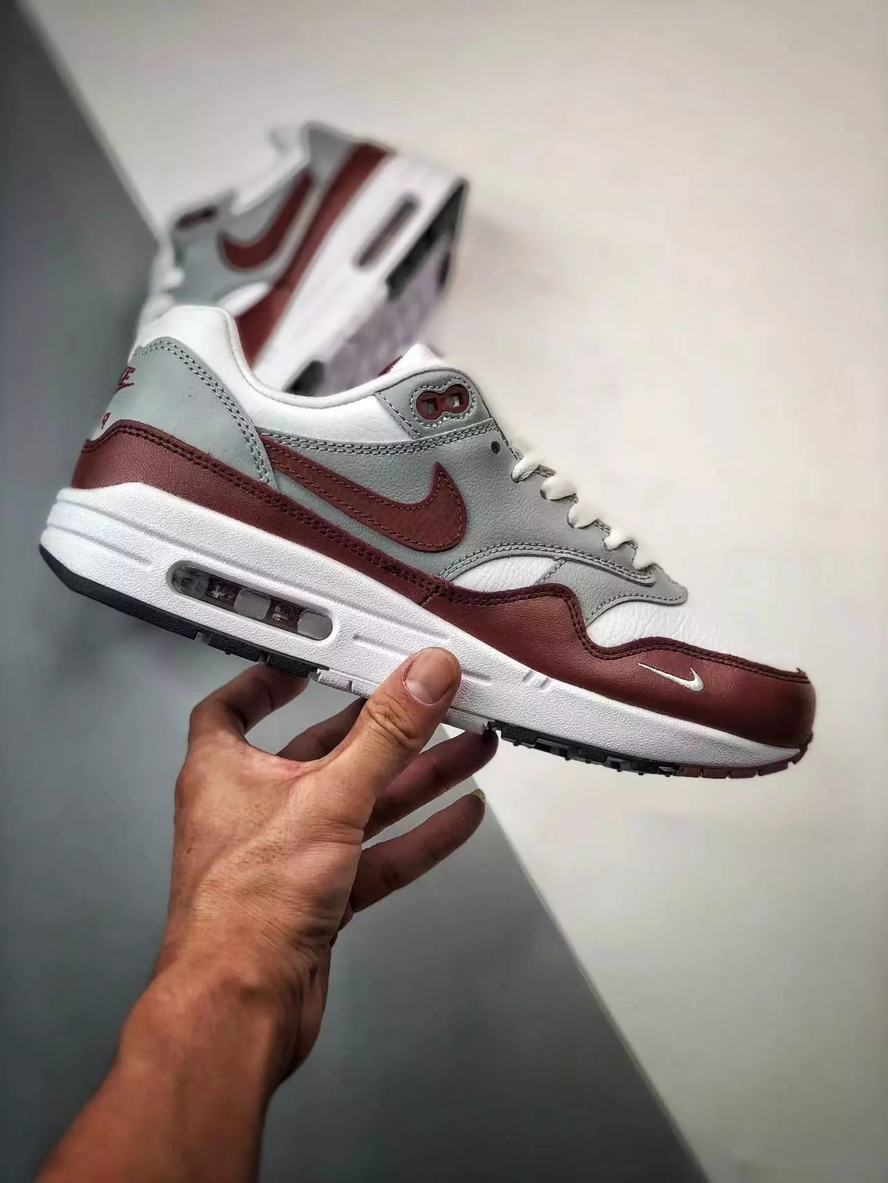 Nike Air Max 1 Wave Burgundy Sneakers - 58