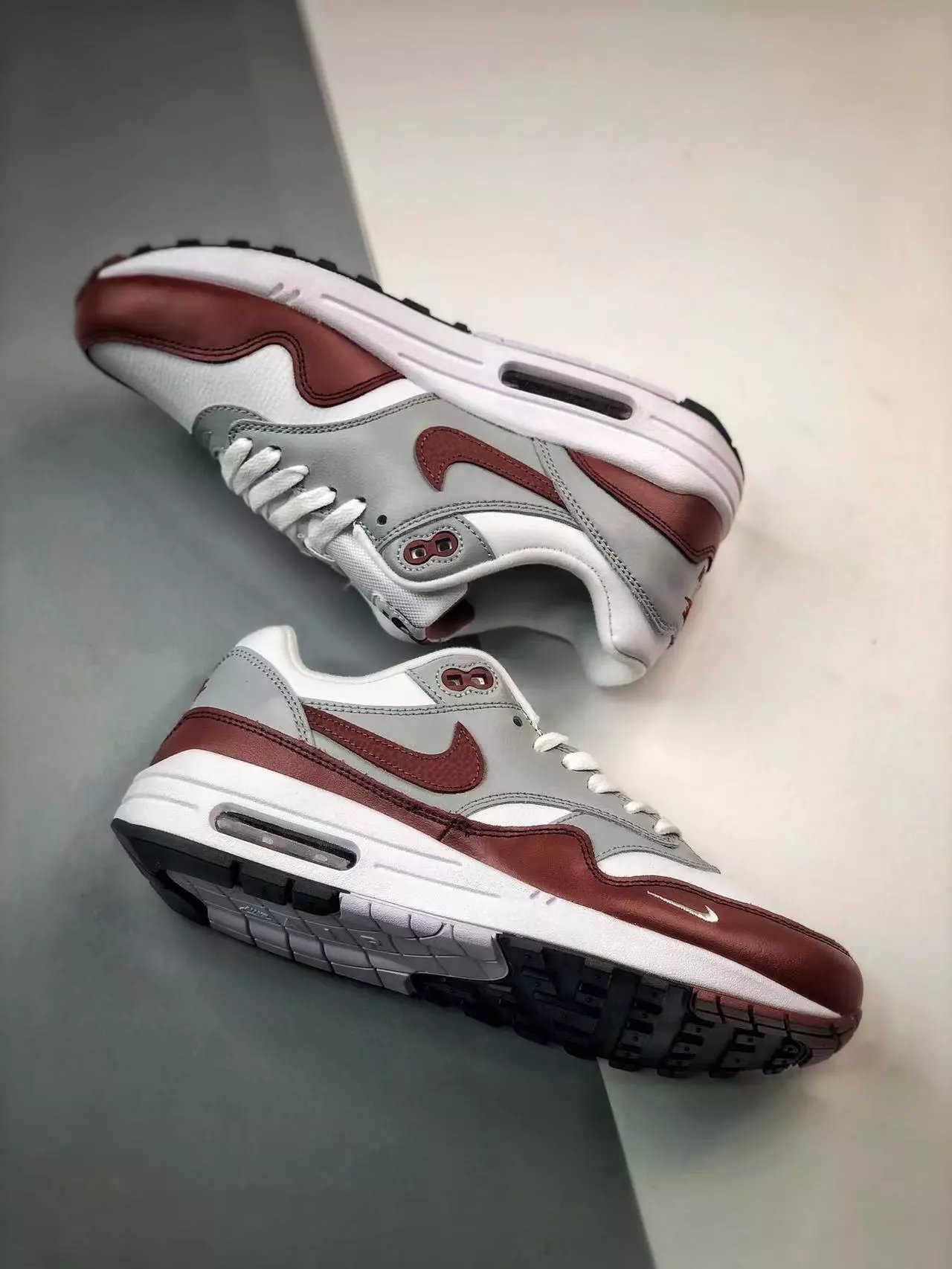 Nike Air Max 1 Wave Burgundy Sneakers - 59