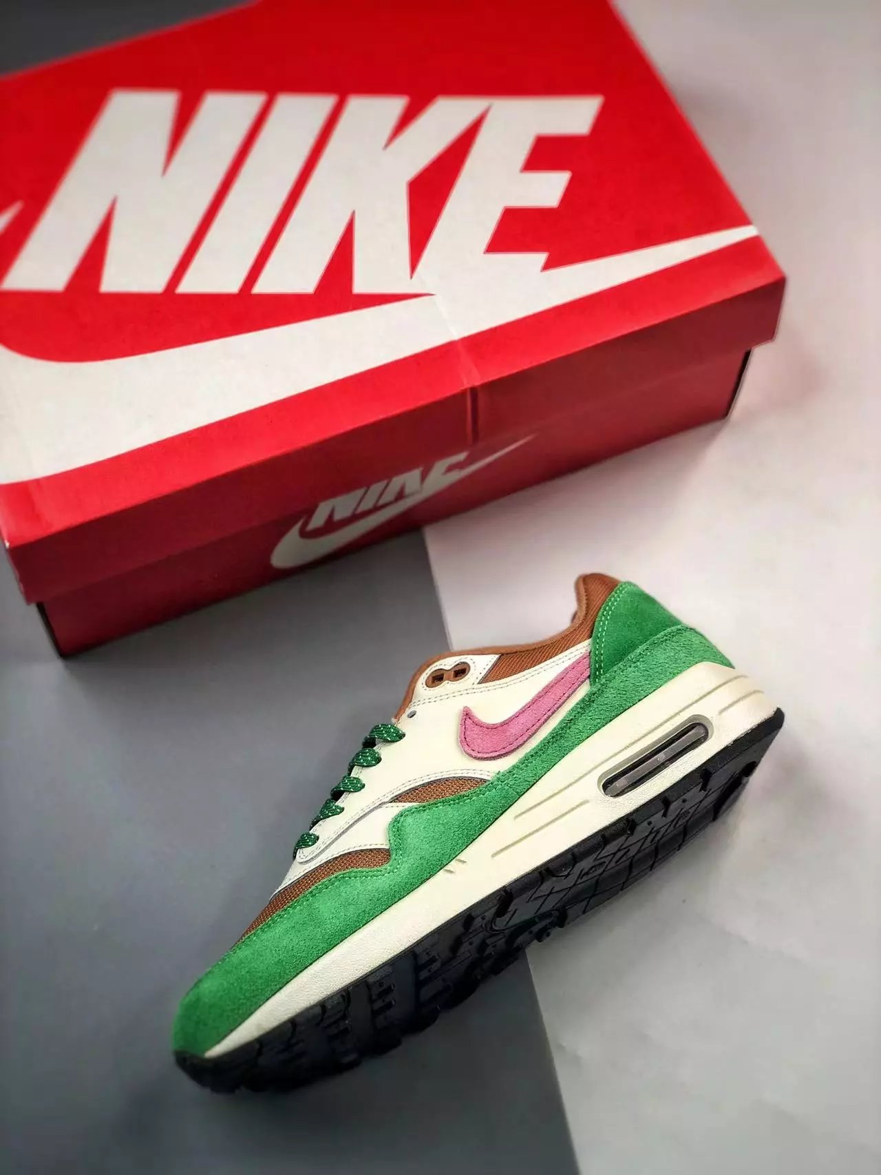 Nike Air Max 1 Wave Burgundy Sneakers - 22