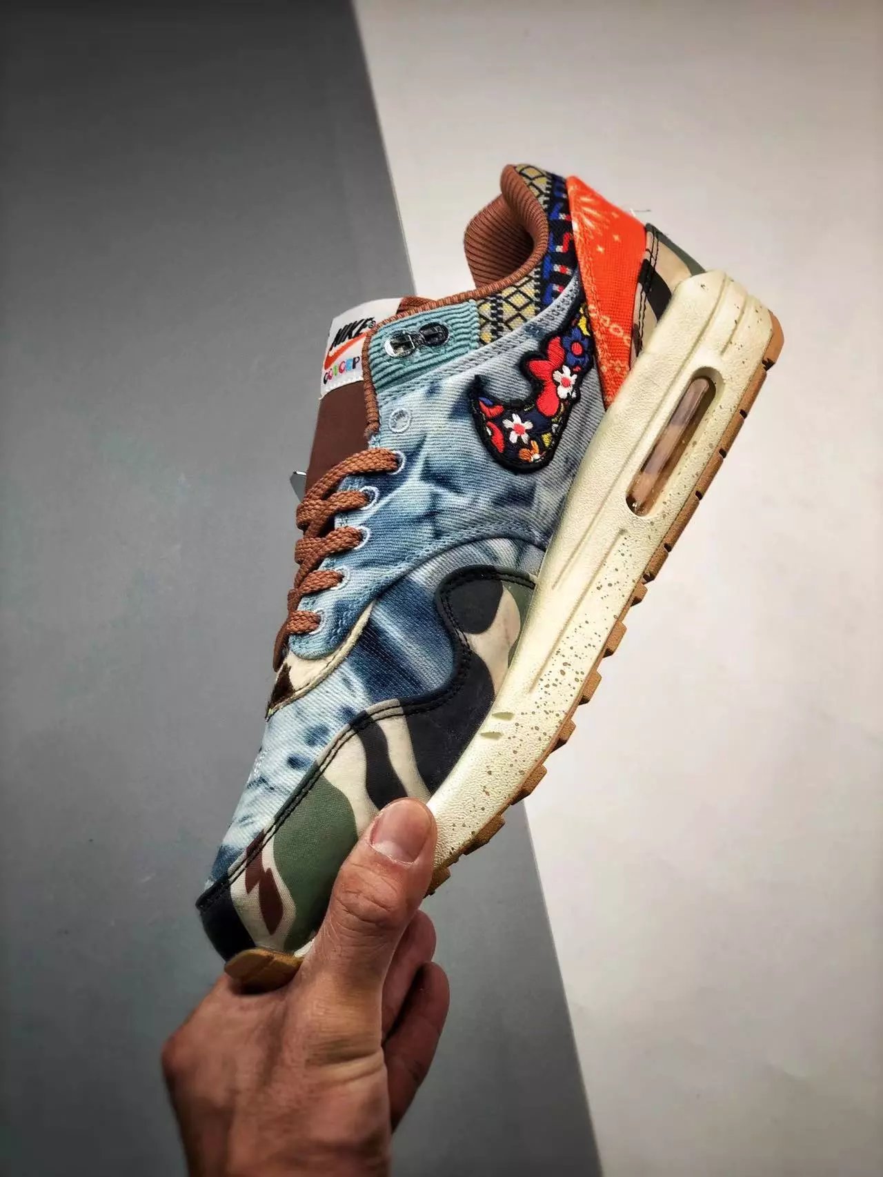 Nike Air Max 1 Wave Burgundy Sneakers - 51